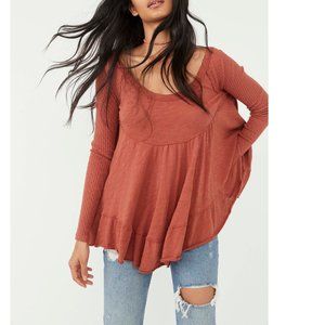 NWT Free People Sundae Tee / Ginger Snap